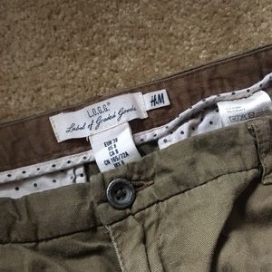 H&M Olive Green Cotton Comfy pants